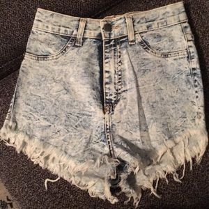 GJG Denim High Waisted Shorts